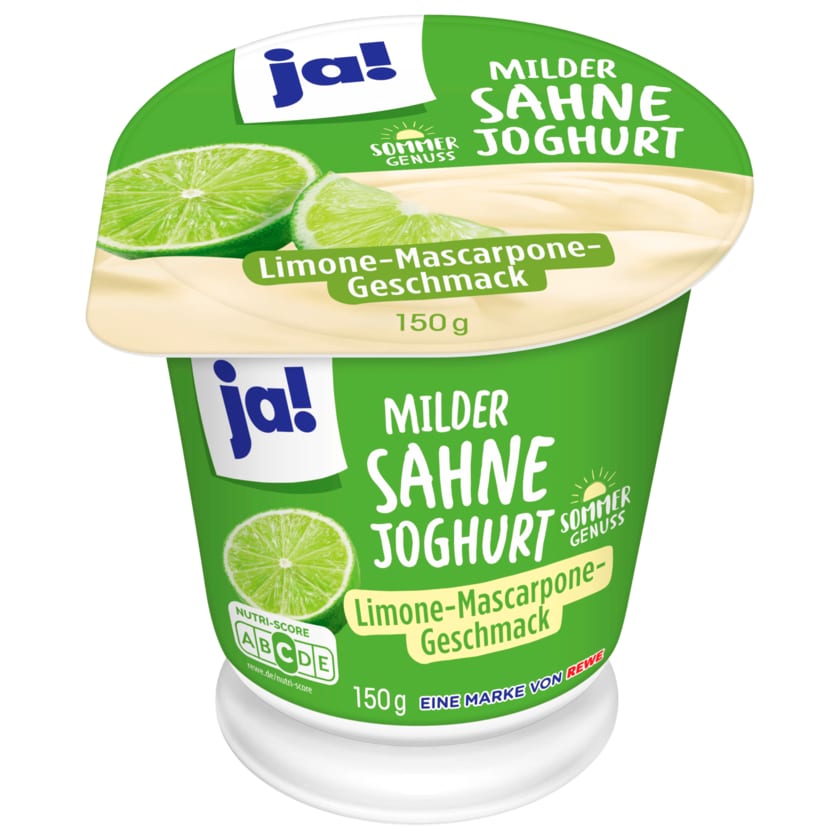 ja! Milder Sahne Joghurt Limone-Mascarpone 150g